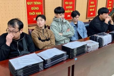 中韩跨国诈骗团伙在越南河内落网