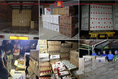 布拉干省查获8000万比索香烟,3名中国籍嫌疑人落网