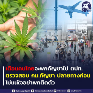 泰国政府提醒公民谨慎携带大麻出境