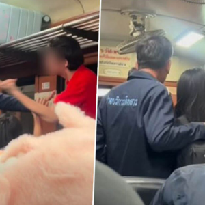 醉酒外籍男火车闹事,辱骂泰国还称赞柬埔寨