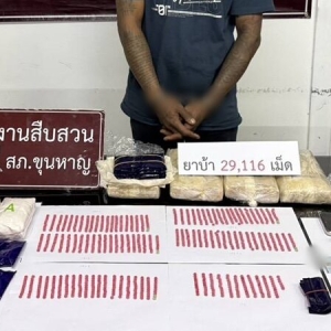 泰国警方直捣毒穴，缴获超3万粒冰毒及枪械