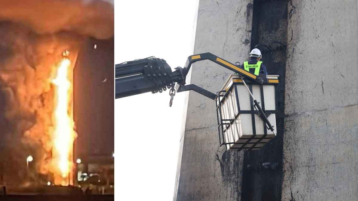 高达50米火焰吞噬桥下,专家确认桥梁安全