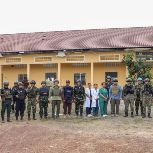 东盟观察团实地视察菩萨省遭泰军破坏医院与民用设施